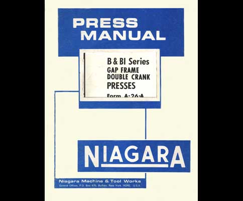 Niagara B and B1 Press Manual