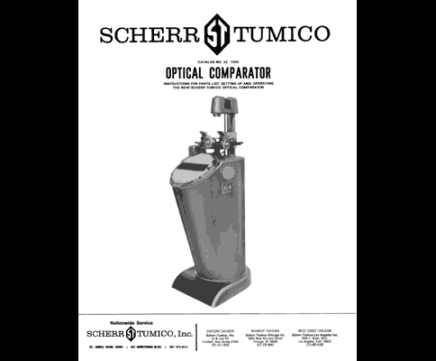 Scherr - Tumico 14 Inch Comparator Manual
