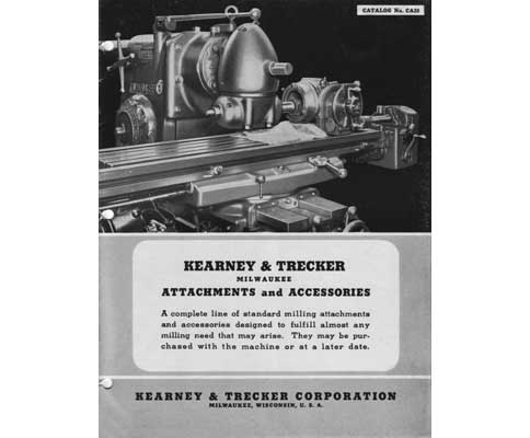 Kearney & Trecker Rotary Tables and Vises Parts Manual
