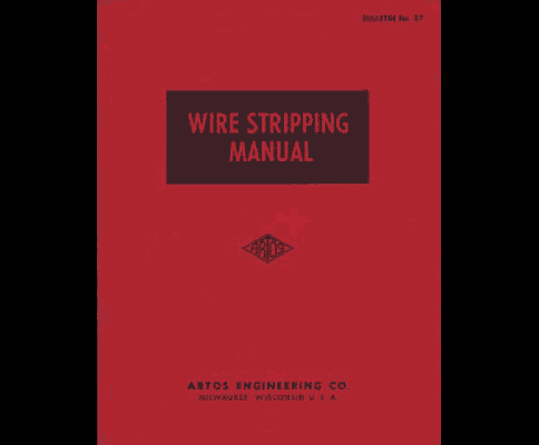 Artos Wire Stripping Manual