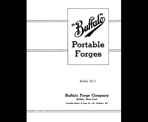 Buffalo Forges Portable Forges Manual 811-E